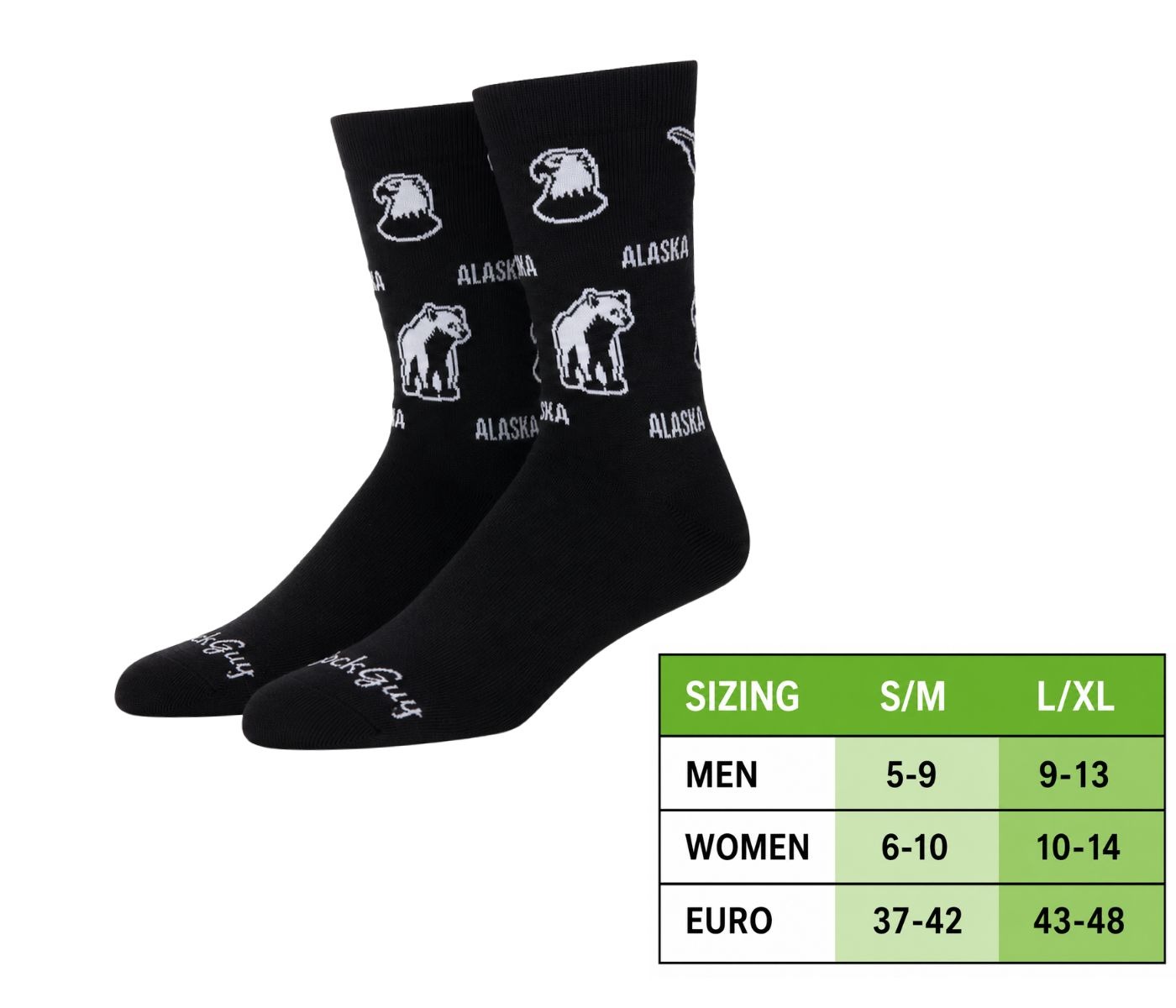 Special Edition Alaska Crew Socks (Eagles, Grizzlies, Whales) - Image 2